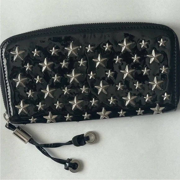Jimmy Choo | Bags | Jimmy Choo Black Patent Leather Wallet  display picture 1